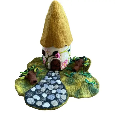 Felt Cottage Fairy House