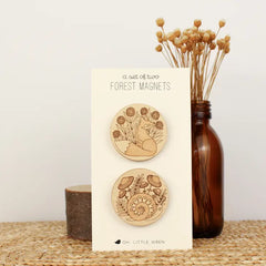 Forest Friends Wooden Magnets