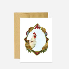 The Chicken Quilted Frame- Card - Polanshek of the Hills