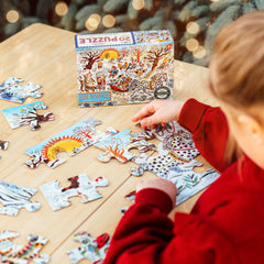 "Winter Sleigh Ride" 20pc Big Puzzle By Eeboo