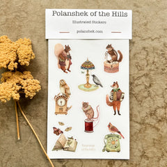 "Woodland Home" Sticker Sheets- Polanshek of the Hills