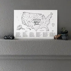 " National Park Checklist Map" by Dear Summit Supply Co.