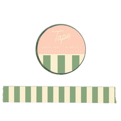 "Sage Striped" Washi Tape by Ruff House Print Shop