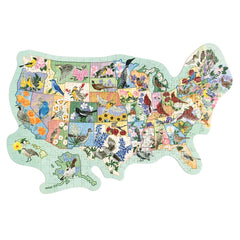 "Birds & Blooms Across America 300 Piece Puzzle" by 1Canoe2