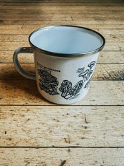 "Minnesota Mushroom" Enamel Camp Cup by North & Shore