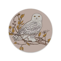 Snowy Owl Sticker by Corvidae Drawings & Designs