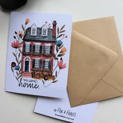 "Welcome Home" Card by Fox & Fables