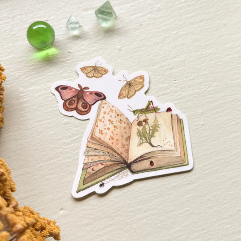 Freya's Book Sticker by Polanshek of the Hills