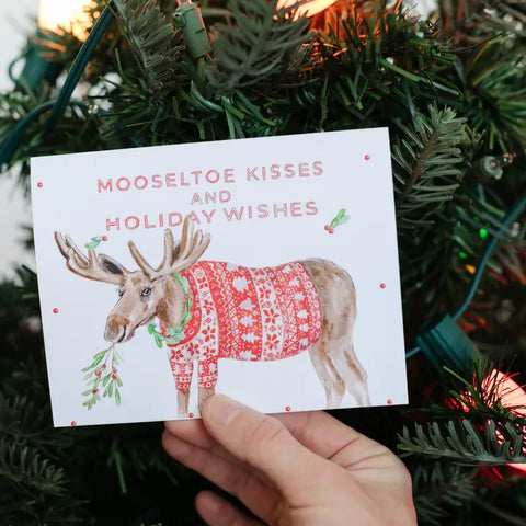 "Mooseltoe" Holiday Card by Lana's Shop