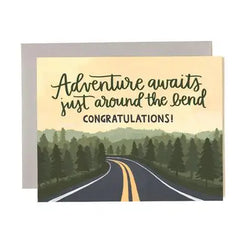 Adventure Road Congratulations- Greeting Card by 1Canoe2