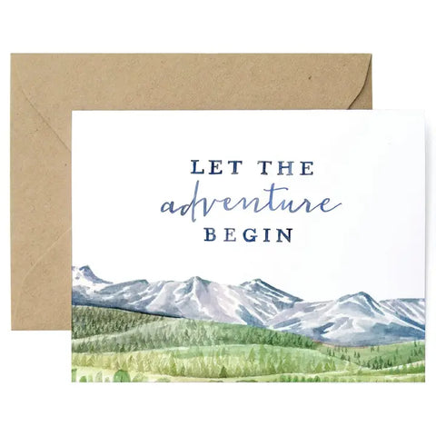 "Let The Adventure Begin" Card by Lana's Shop