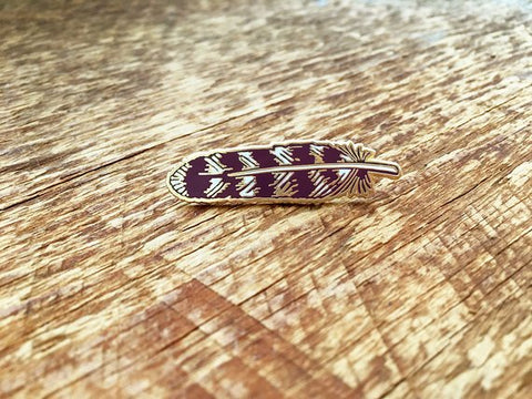 Feather Enamel Pin