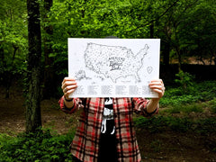 " National Park Checklist Map" by Dear Summit Supply Co.