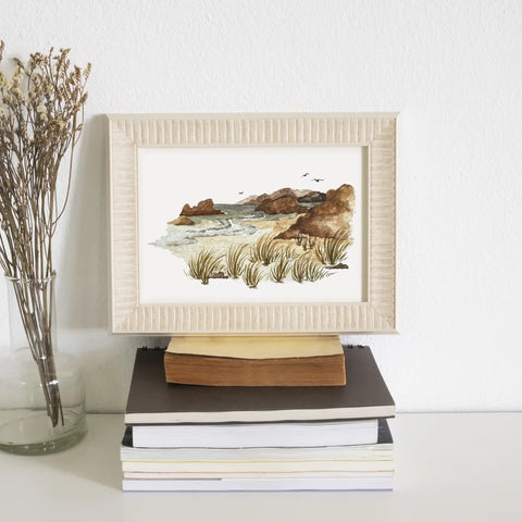 "The Sea" Landscape Print by Fox & Fables