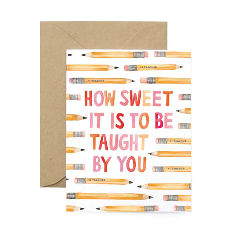 "Teacher Appreciation" Card by Lana's Shop