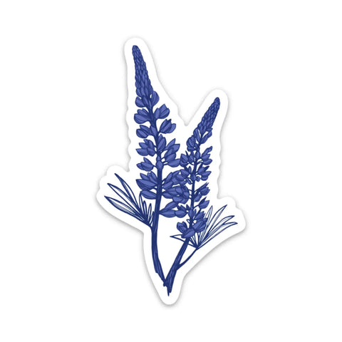 "Lupine" Sticker by Corvidae Drawings and Designs