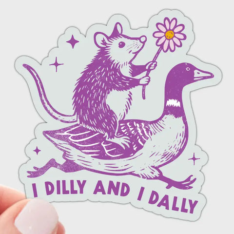"Dilly & Dally" Sticker by Yarnival