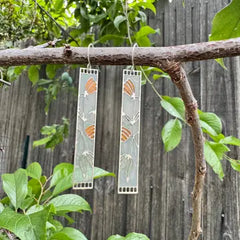"Stained Glass" Resin Earrings by Wild Lupine Folkcraft