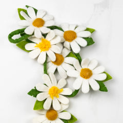 "White Daisy" Felt Garland by The Winding Road