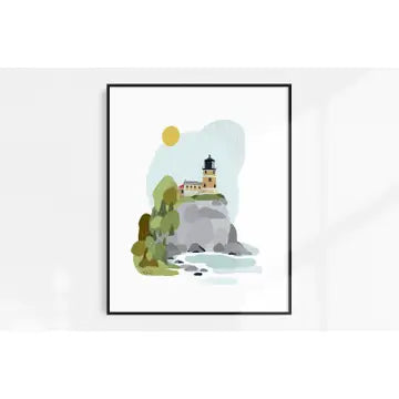 "Split Rock Lighthouse" Print by Karlie Joy