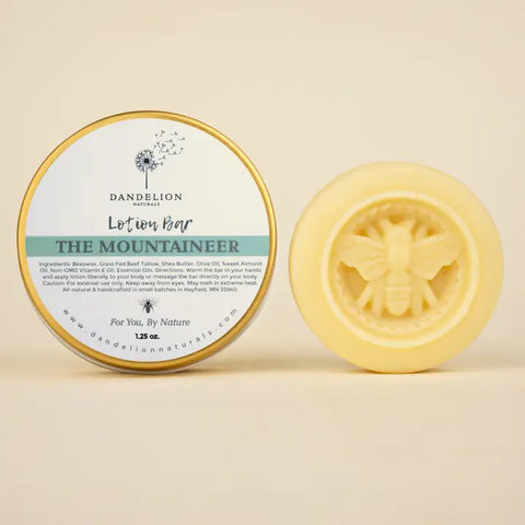 The Mountaineer Tallow Lotion Bar by Dandelion Naturals
