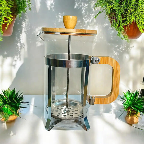 Bamboo + Glass Coffee Press by Bamboo Switch