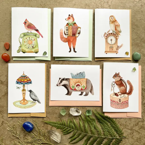 "Woodland Home" Card Pack by Polanshek of the Hills