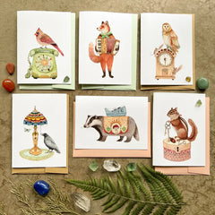 "Woodland Home" Card Pack by Polanshek of the Hills