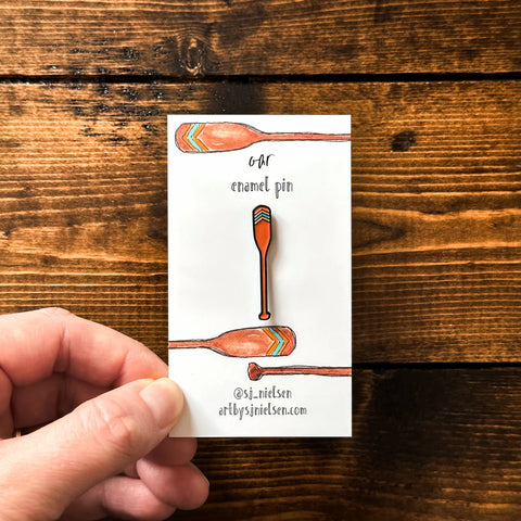 "Oar" Enamel Pin by SJ Nielsen