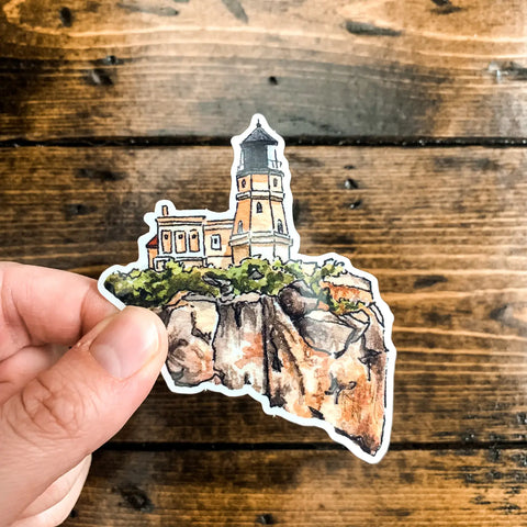 SJ Nielsen - Split Rock Lighthouse Sticker