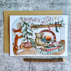 Warmest Wishes Christmas Card by Canyon and Cove