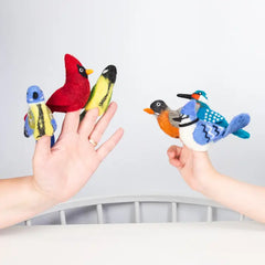 Felt Bird Finger Puppets by The Winding Road