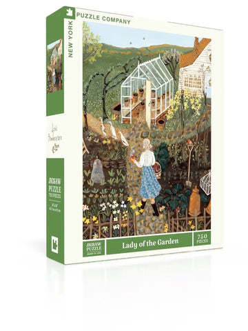 "Lady of the Garden" 750 Piece Jigsaw Puzzle by New York Puzzle Company