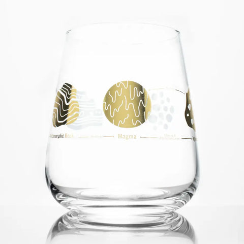 Rock Cycle Wine Glass