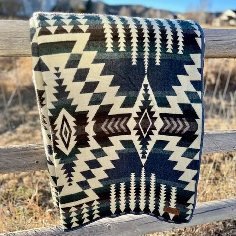 "Forest" Andean Alpaca Wool Throw Blanket by Alpaca Threadz