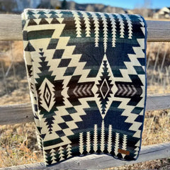 "Forest" Andean Alpaca Wool Throw Blanket by Alpaca Threadz