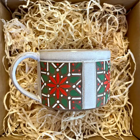 Christmas Comfort Stoneware Mug by Less Is More Studios