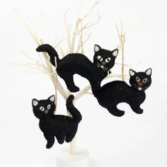 "Black Cat" Felt Ornament by The Winding Road
