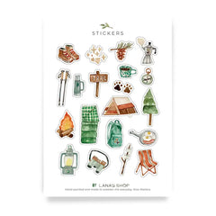 "Camping" Sticker Sheet by Lana's Shop