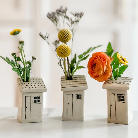 "Mini House Bud Vase" by Magpie Mischief