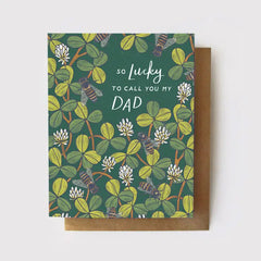 So Lucky To Call You My Dad Card by Root & Branch Paper Co.