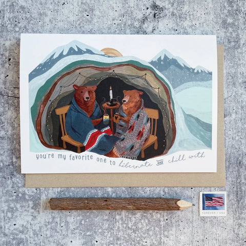 "Hibernate & Chill" Card by Canyon & Cove