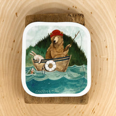 Fishing Day Sticker by Canyon and Cove