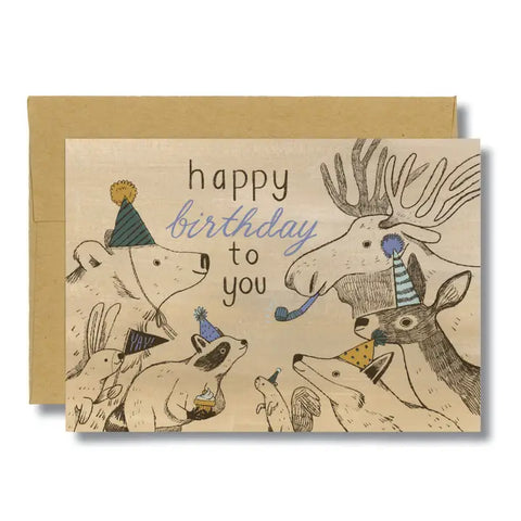 "Party in the Woods" Card by Canyon and Cove