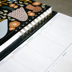"Mushroom Bloom" 2 Year Undated Weekly Planner by Denik
