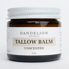 "Unscented" Tallow Balm Jar by Dandelion Naturals