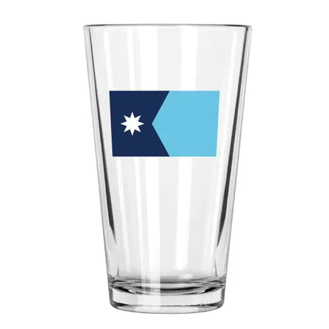 Minnesota Flag Pint Glass by Northern Glasses