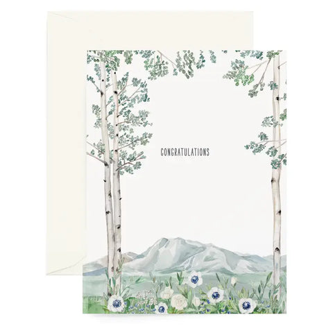 "Congratulations" Mountain Vista Card by Lana's Shop