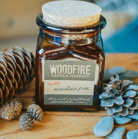 Amber Apothecary Wood Wick Soy Candle by Woodfire Candle Co.