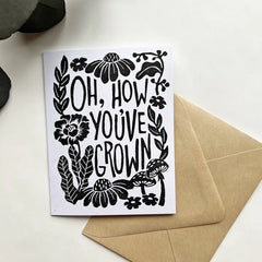 "Oh, How You've Grown" Card by Fox & Fables
